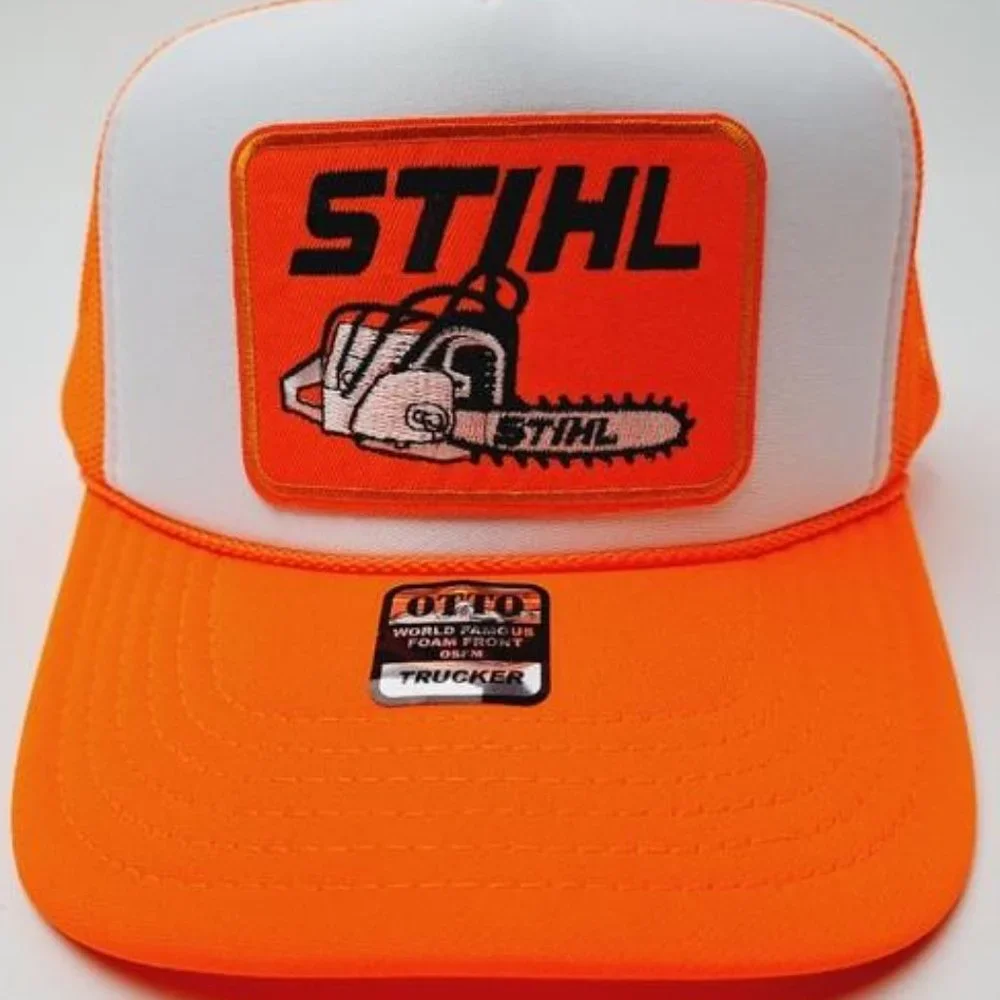 STIHL Chainsaws Forestry Embroidered Patch Foam Trucker Mesh Snapback Cap Hat